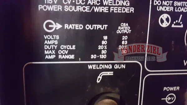 Miller Millermatic 130 Welding Power Source - Gallery Thumbnail 4