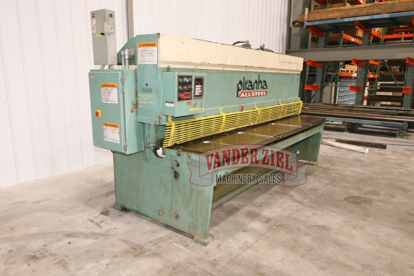 Piranha 10’ x ¼” Hydraulic Shear, Model M1/4-10 - Prefetch Image 14275
