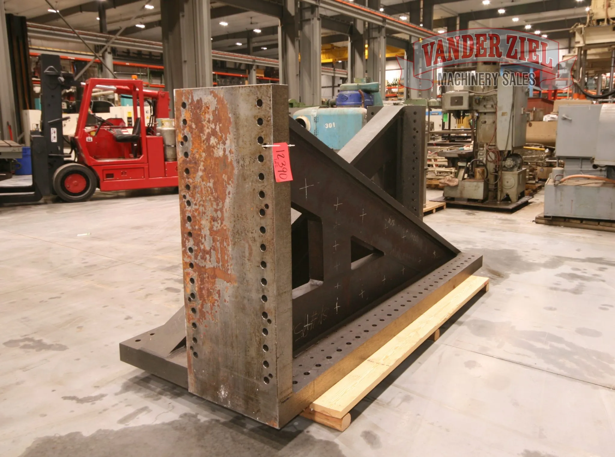 Angle Plates, 119" x 23 1/8" x 59 1/2" Base Drilled & Tapped - Prefetch Image 14733