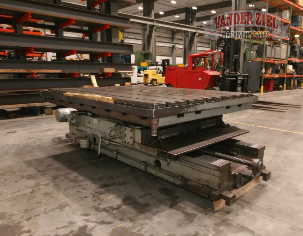 Giddings & Lewis 6' x 8' Air Lift Rotary Table - Prefetch Image 17205