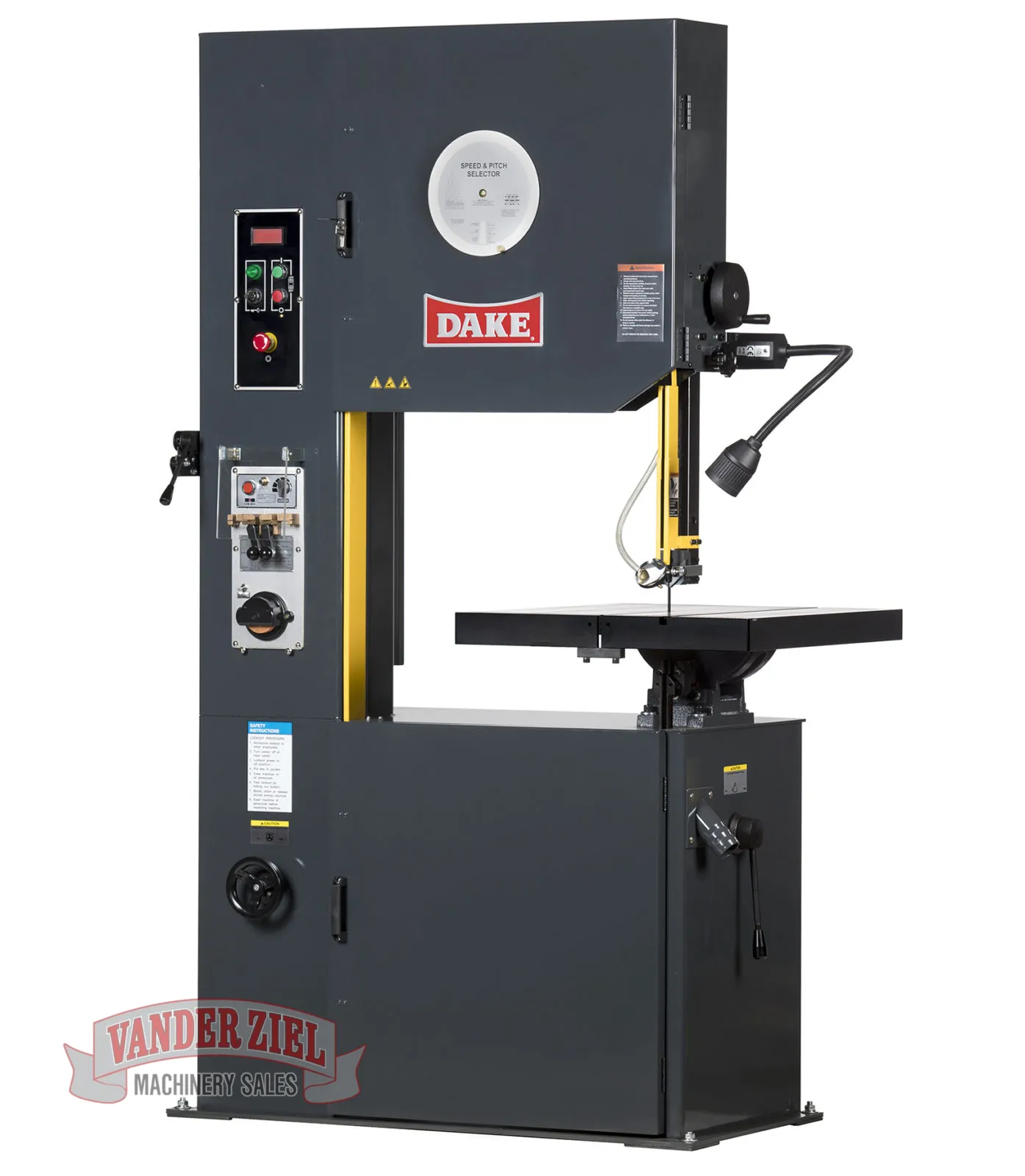 Dake 26" Vertical Bandsaw, Model V-26 - NEW - Prefetch Image 17566