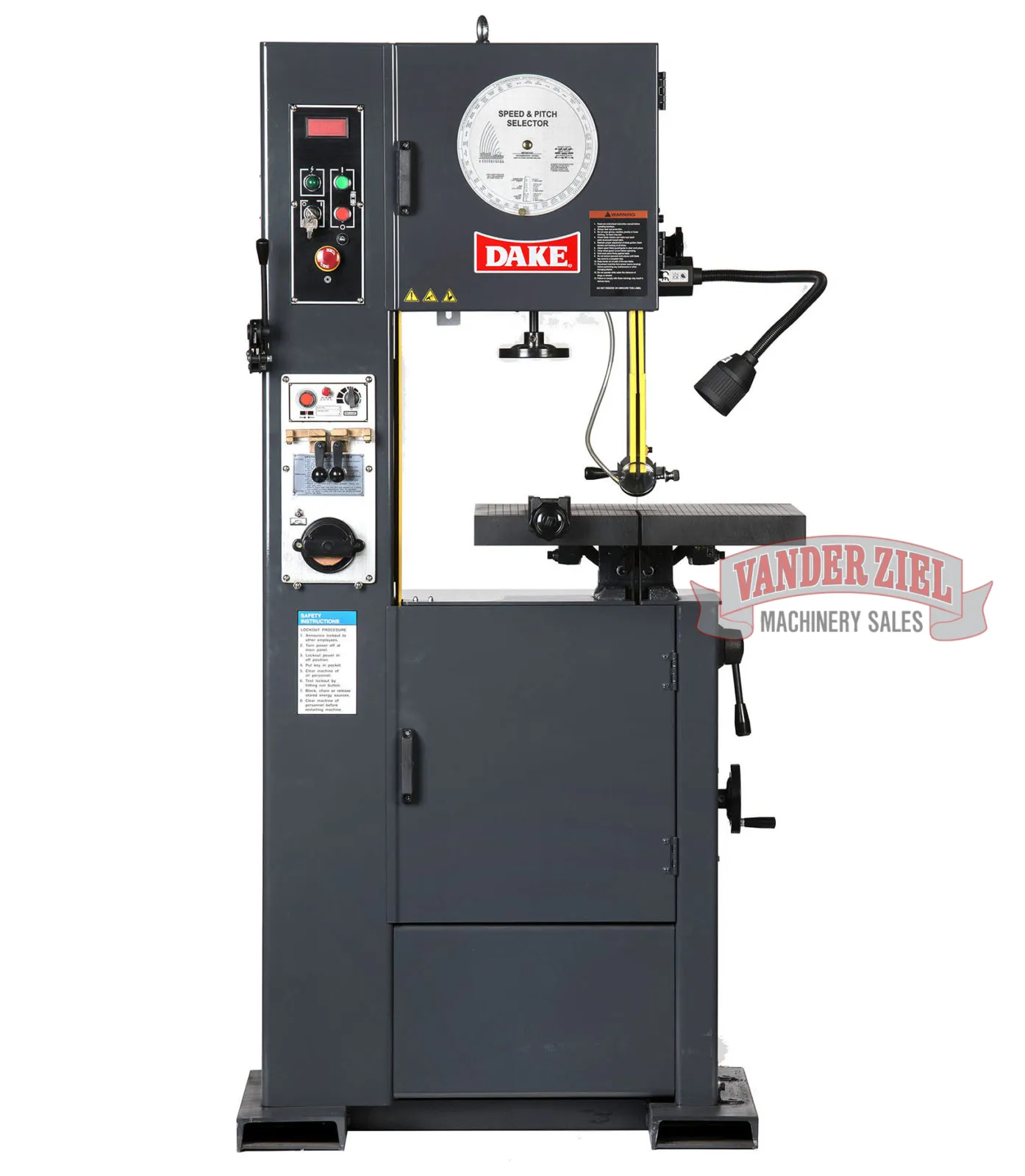 Dake 15.5" Vertical Bandsaw, Model V-16 - NEW - Main Image 1