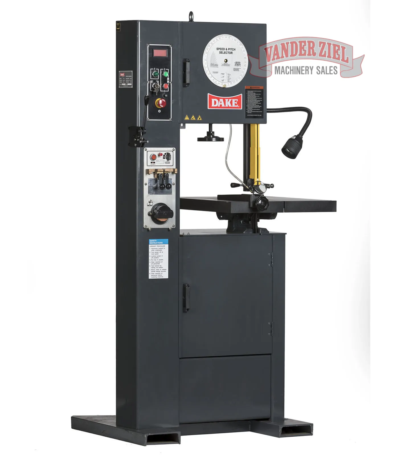 Dake 15.5" Vertical Bandsaw, Model V-16 - NEW - Prefetch Image 17568