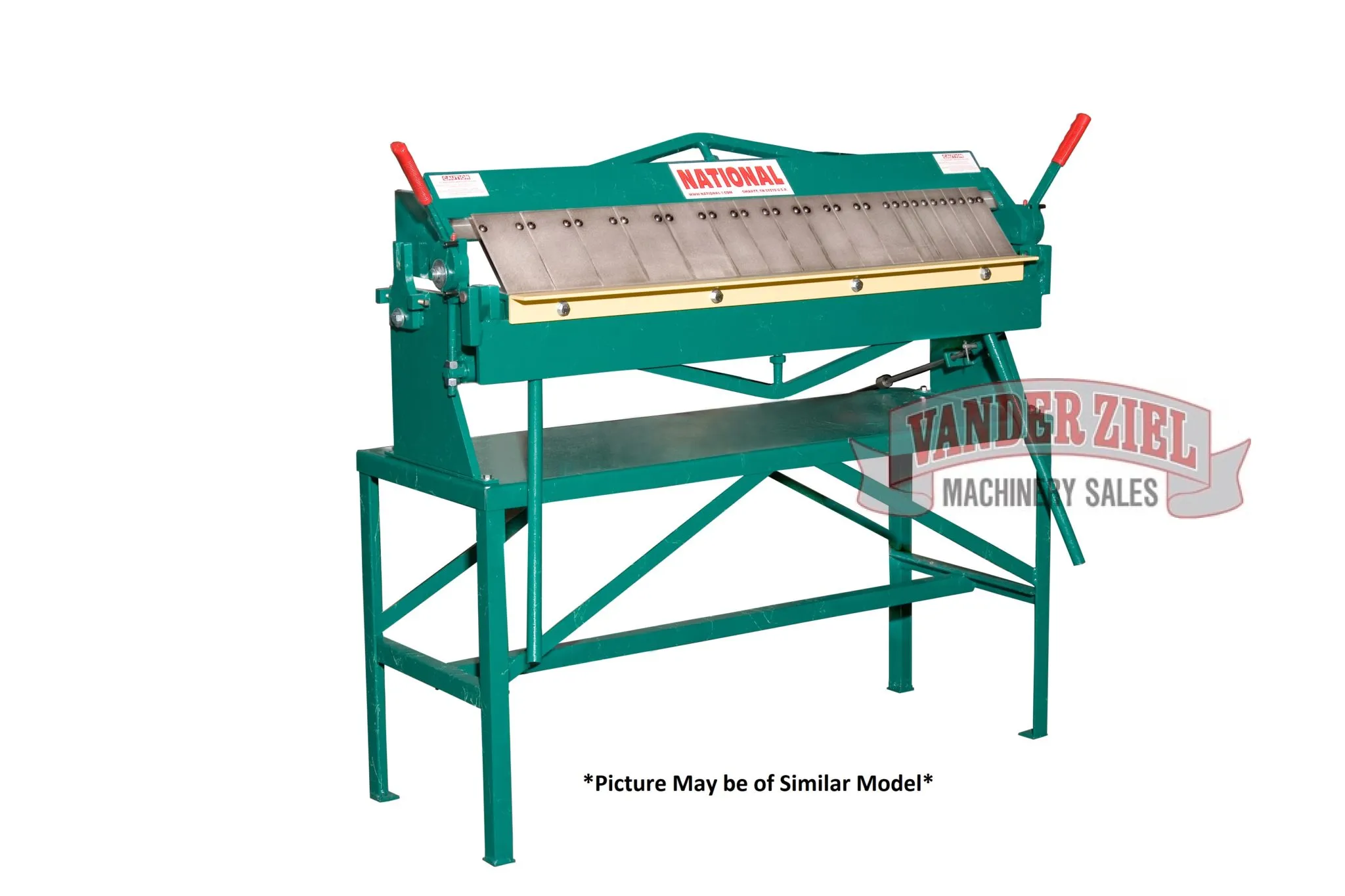 National 4' x 16 GA Straight Hand Brake, Model S4816 - NEW - Main Image 1