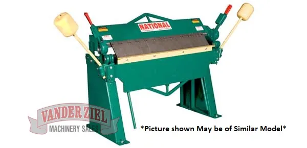National 8' x 16 GA Box and Pan Hand Brake, Model U9616 - NEW - Main Image 1
