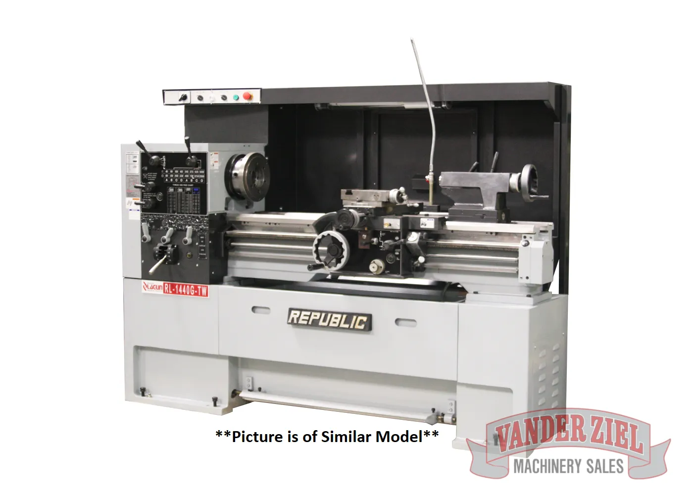 Lagun Republic 16" x 40"/60" Precision Gap Bed Lathe, Model RL-16 - NEW - Main Image 1