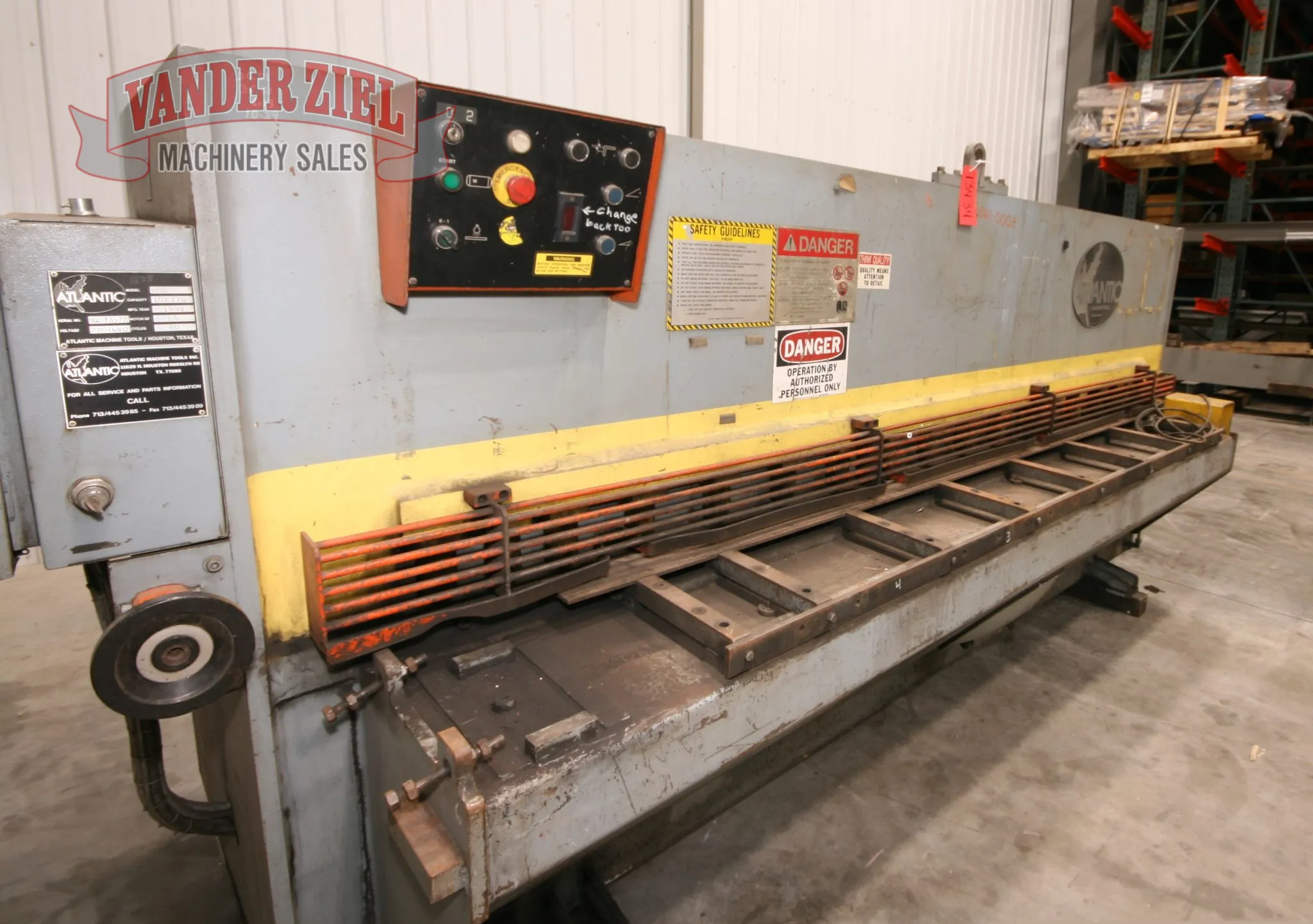 Atlantic 10’ x ¼” Shear, Model HDE 10’ x ¼” - Prefetch Image 19678