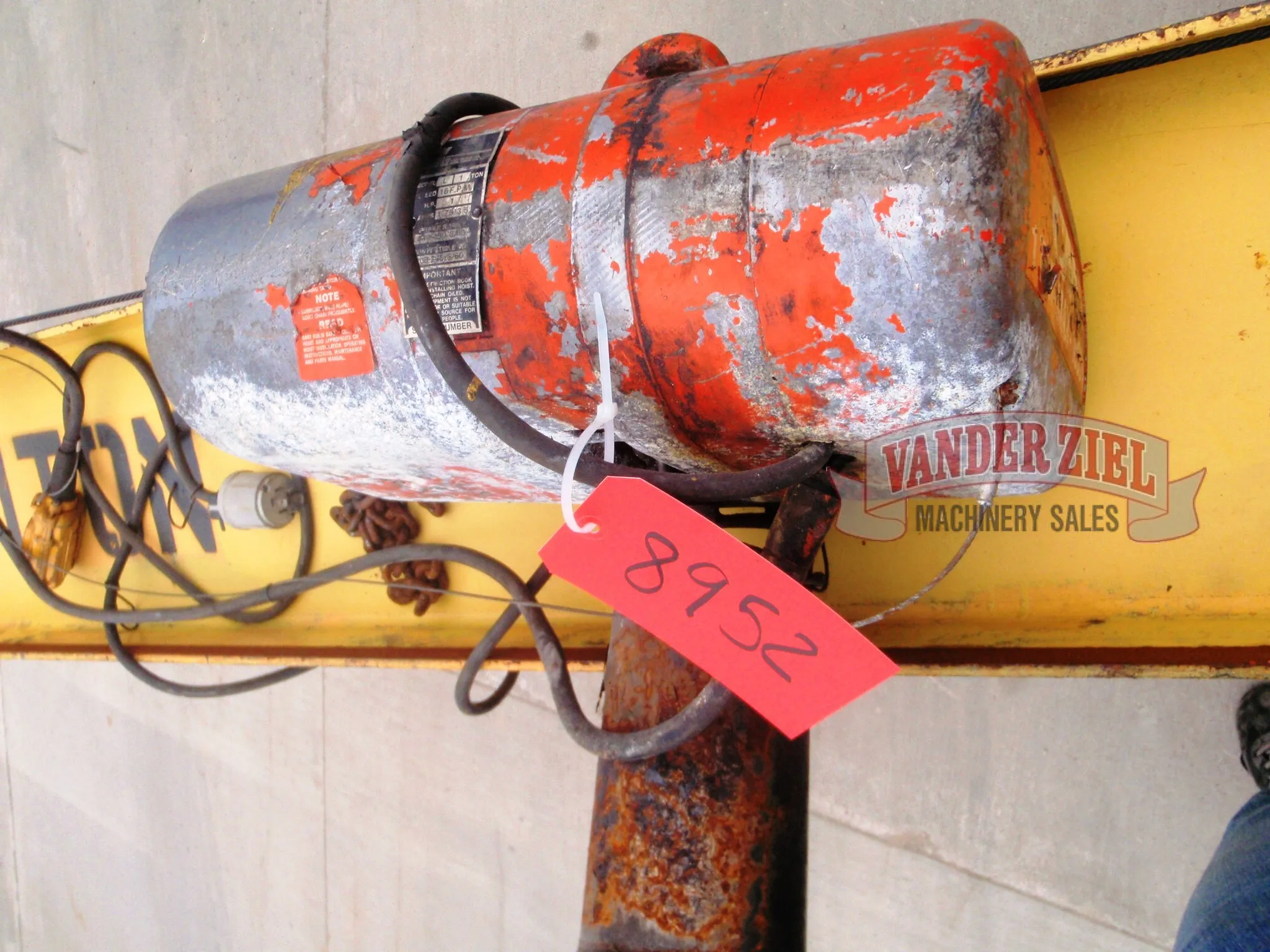 CM Model L 1 Ton Hoist with Pendant Control - Main Image 1