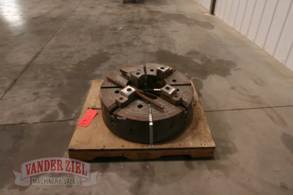 Warner & Swasey 4 Jaw 28" Chuck, 12" Spindle Bore - Gallery Thumbnail 4