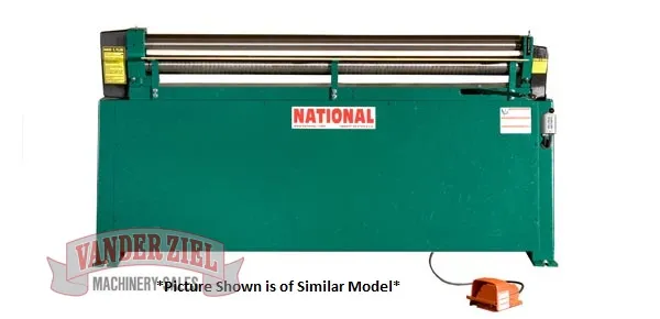 National 4' x 16 GA Power Initial Pinch Roll, Model NR-4816 - NEW
