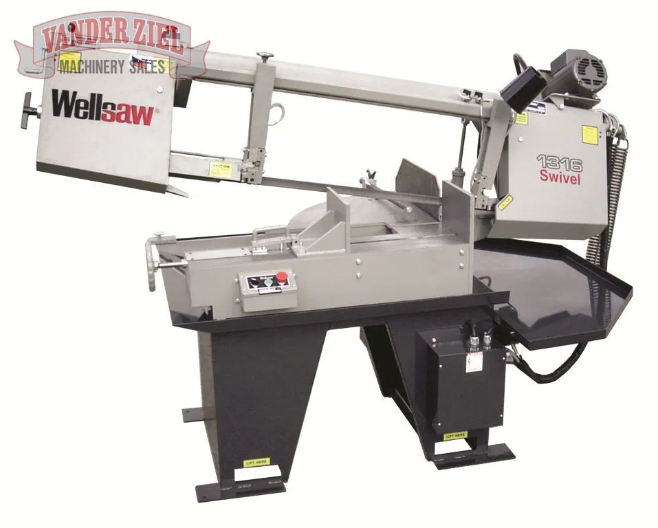 Wellsaw 13" x 18" Horizontal Semi-Automatic Saw, Model 1316S-EXT-SA - NEW - Main Image 1