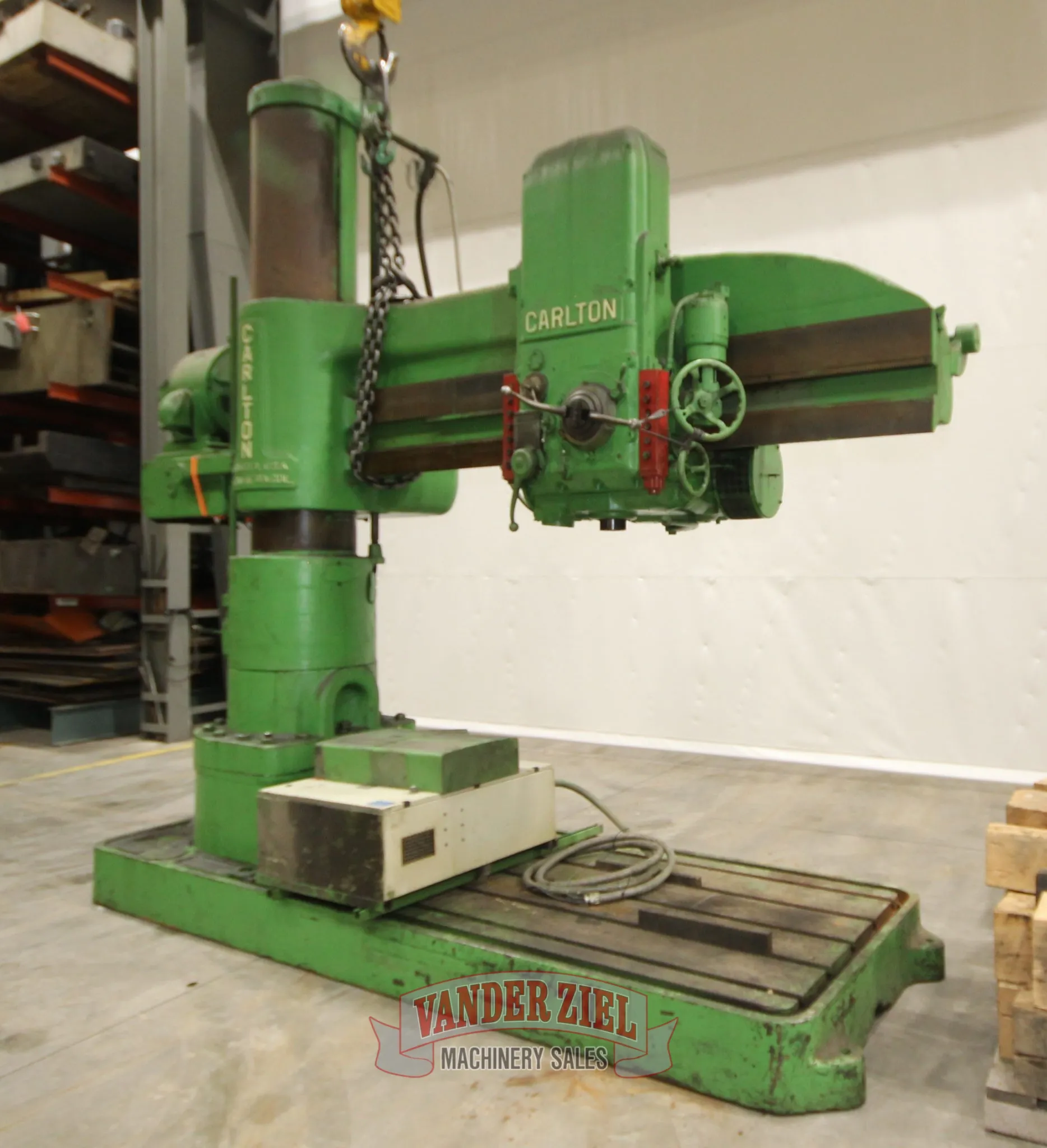Carlton 8’ x 19” Radial Drill, Model 4A - Add An Inverter Drive - Make it Like New!! - Prefetch Image 22310