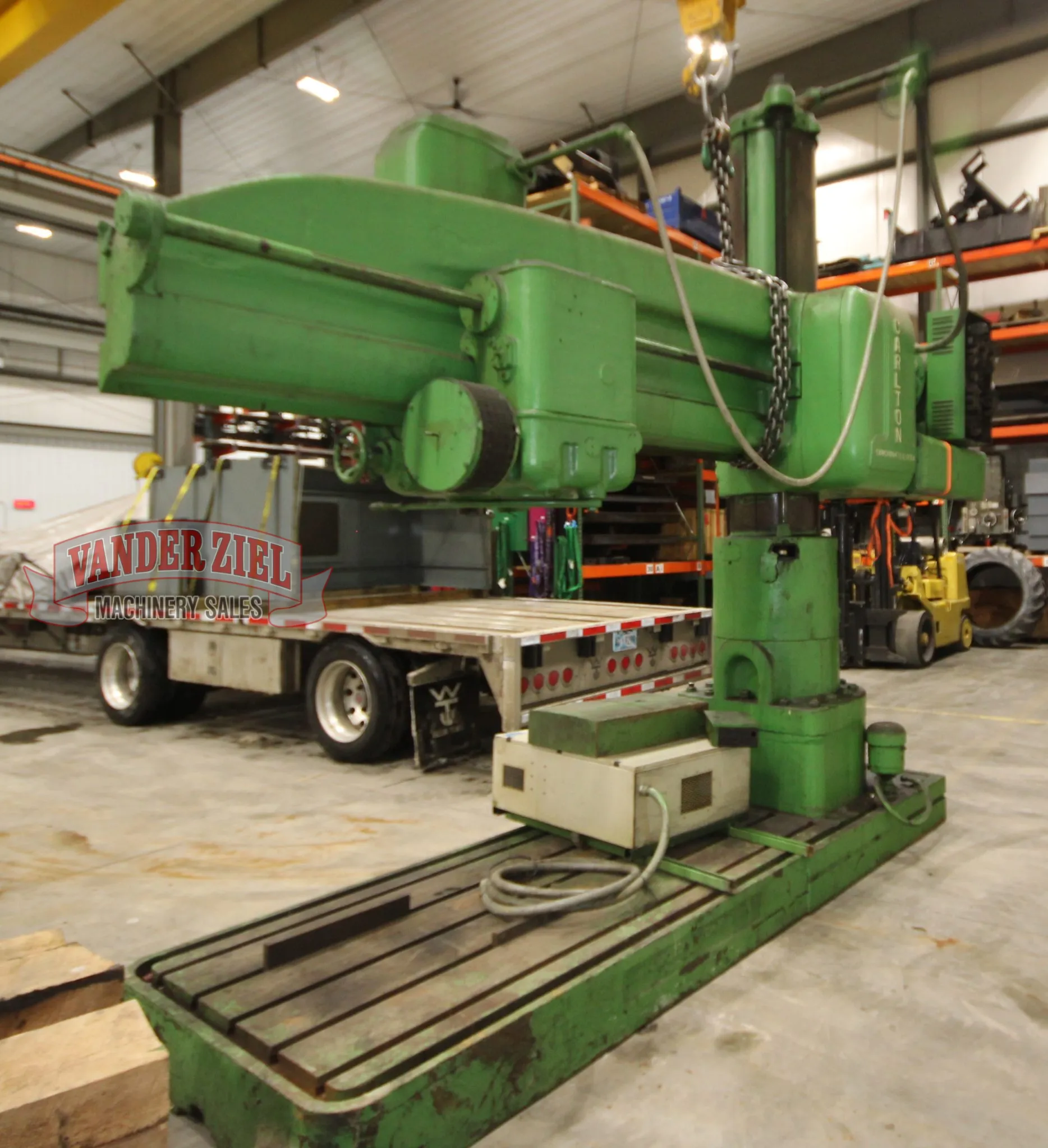 Carlton 8’ x 19” Radial Drill, Model 4A - Add An Inverter Drive - Make it Like New!! - Prefetch Image 22313