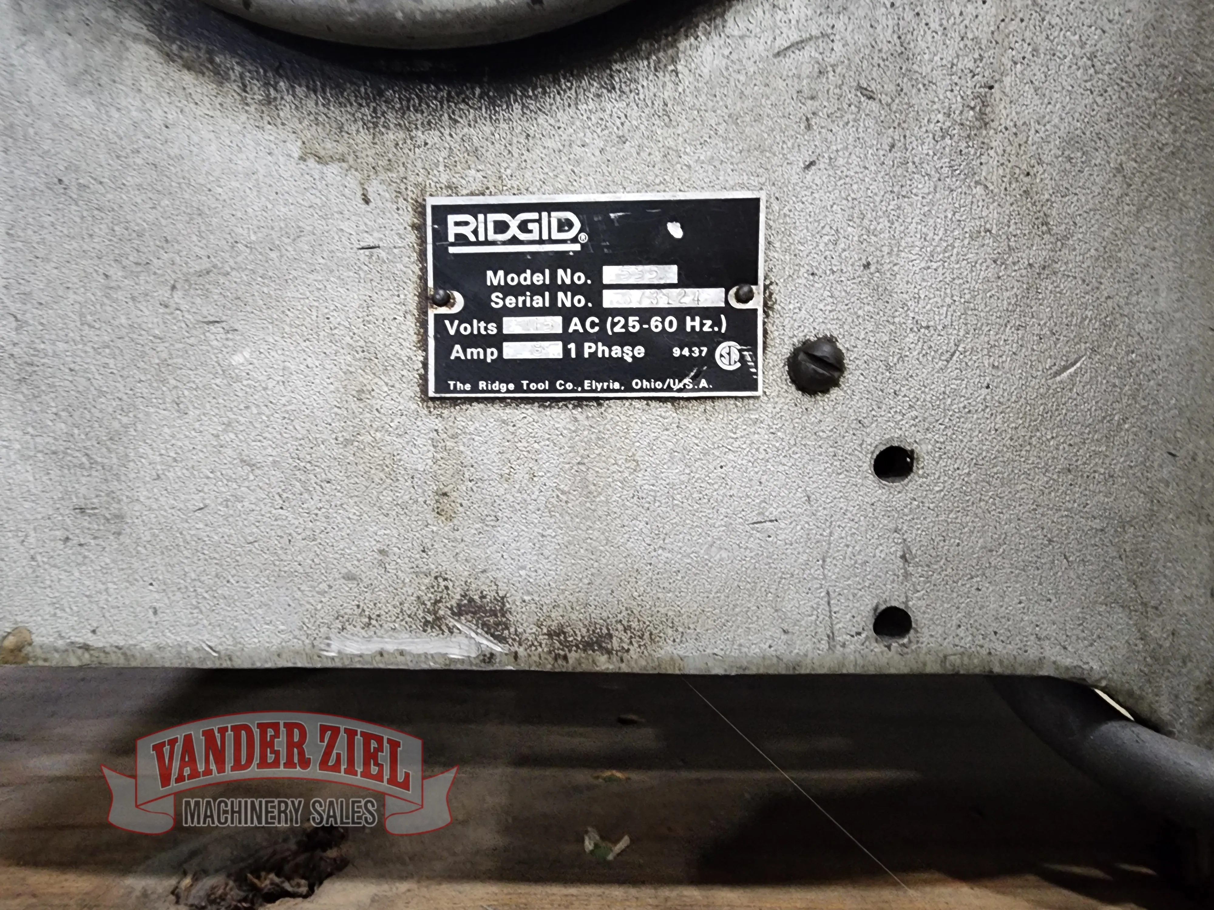 Ridgid Model 535 Pipe Threader, 1/8” - 2” Capacity - Prefetch Image 23012