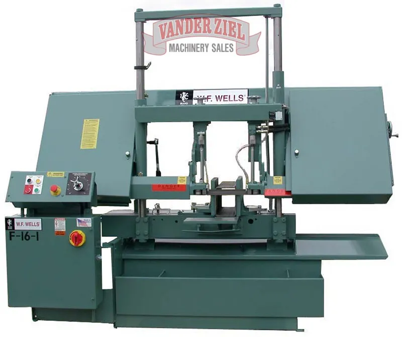 W.F. Wells 16" x 20" Semi-Automatic Horizontal Saw, Model F-16-1 - NEW - Main Image 1