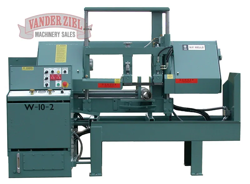 W.F. Wells 10" x 17" Semi-Automatic Horizontal Saw, Modoel W-10-2 - NEW - Main Image 1