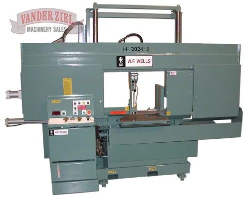 W.F. Wells 20" x 24" Semi-Automatic Horizontal Saw, Model H-2024-3 - NEW