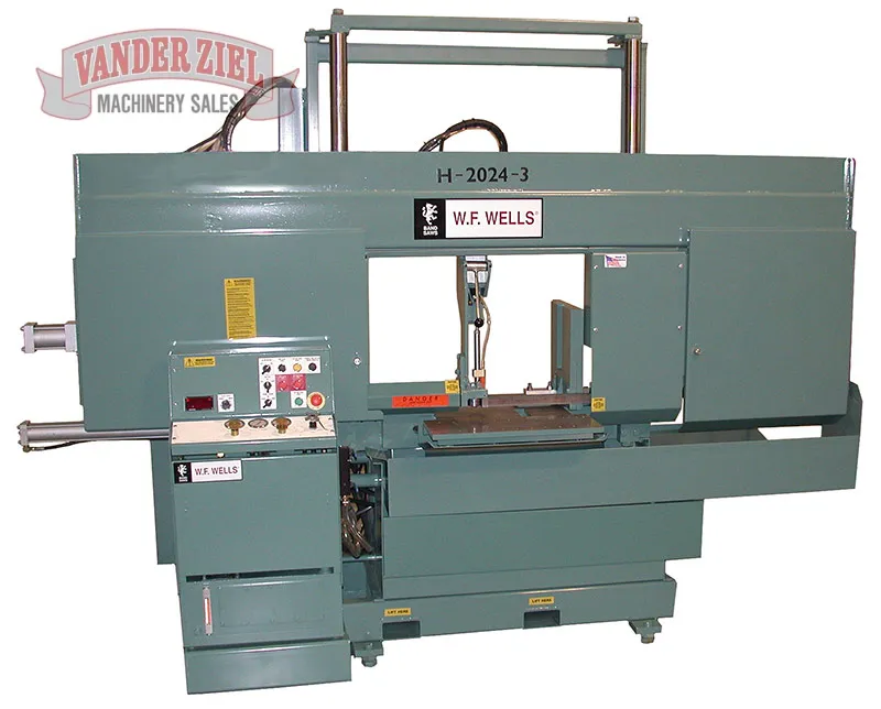 W.F. Wells 20" x 24" Semi-Automatic Horizontal Saw, Model H-2024-3 - NEW - Main Image 1