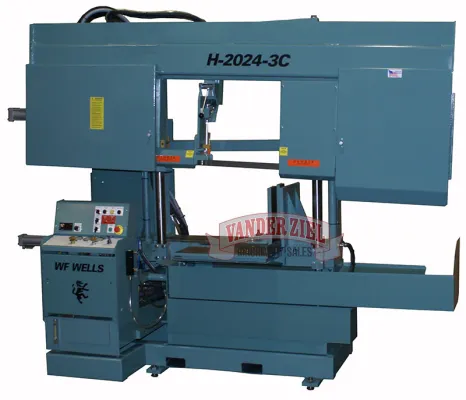 W.F. Wells 19.5" x 24" Semi-Automatic Horizontal Saw, Model H-2024-3C - NEW