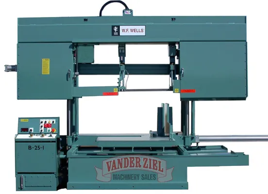 W.F. Wells 25" x 40" Semi Automatic Horizontal Saw, Model B-25-1 - NEW