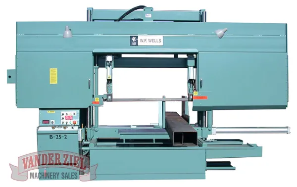 W.F. Wells 25" x 40" Semi-Automatic Horizontal Saw, Model B-25-2 - NEW