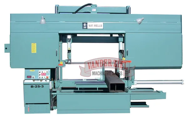 W.F. Wells 25" x 40" Semi-Automatic Horizontal Saw, Model B-25-4 - NEW