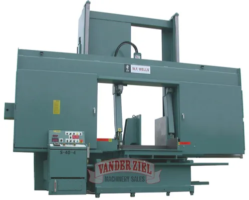 W.F. Wells 40" x 40" Semi-Automatic Horizontal Saw, Model S-40-4 -NEW