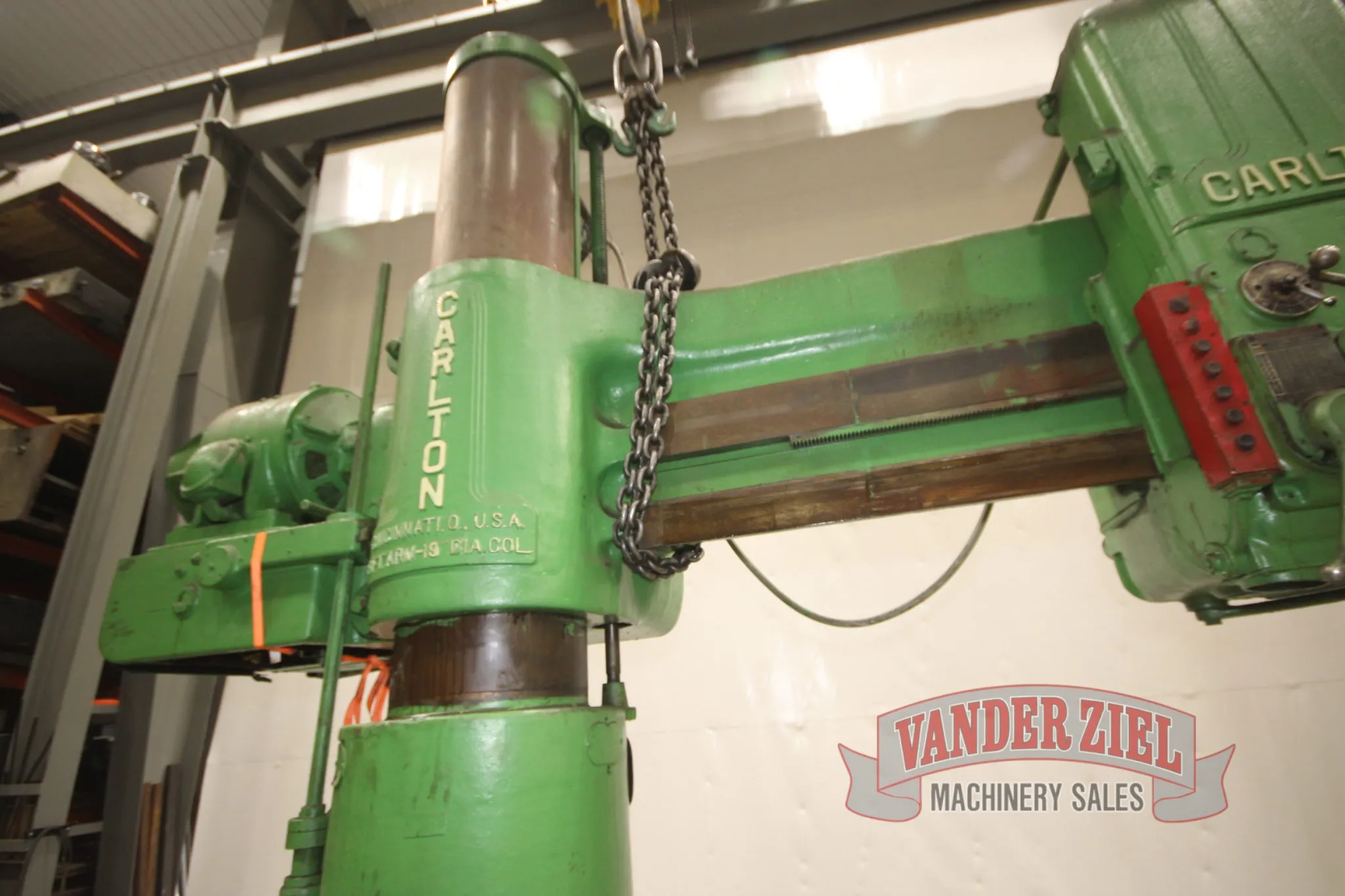 Carlton 8’ x 19” Radial Drill, Model 4A - Add An Inverter Drive - Make it Like New!! - Prefetch Image 26101