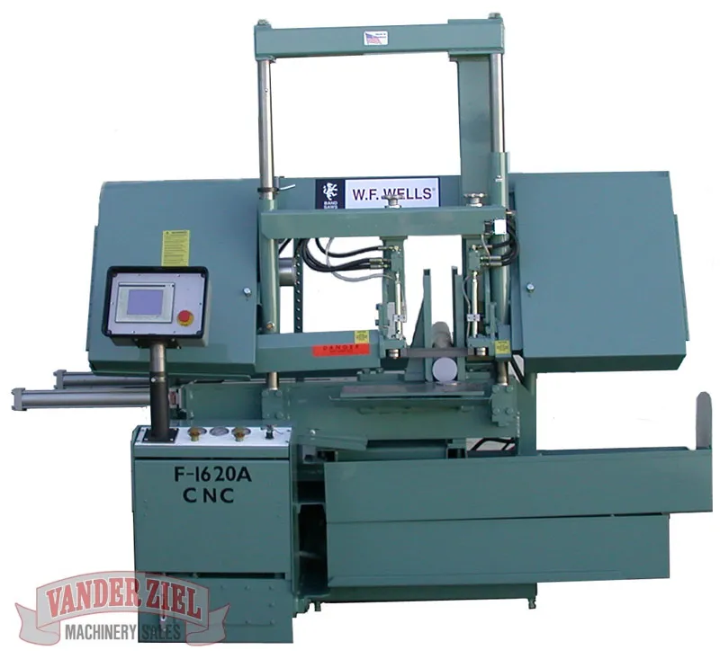 W.F. Wells 16" x 20" CNC Fully Automatic Horizontal Saw with Shuttle Type Barfeed, Model F-1620-A CNC - NEW - Main Image 1