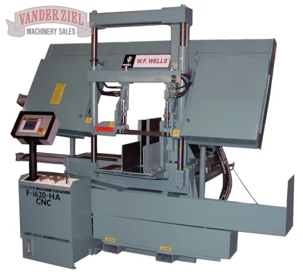 W.F. Wells 17" x 20" CNC Fully Automatic Horizontal Saw with Shuttle Type Barfeed, Model F-1620-HA CNC - NEW