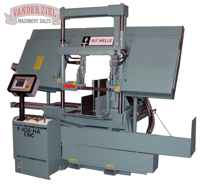 W.F. Wells 17" x 20" CNC Fully Automatic Horizontal Saw with Shuttle Type Barfeed, Model F-1620-HA CNC - NEW - Main Image 1