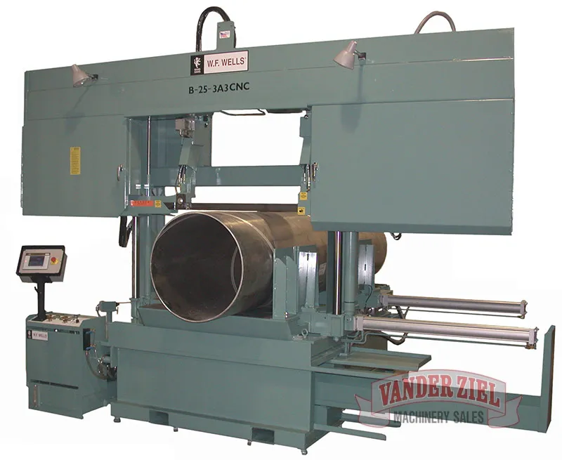 W.F. Wells 25" x 40" CNC Fully Automatic Horizontal Saw, Model B-25-3A3-CNC - NEW - Main Image 1
