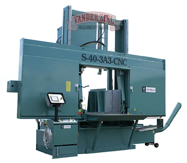 W.F. Wells 40" x 40" CNC Fully Auotmatic Horizontal Saw, Model S-40-3A3 CNC - NEW - Main Image 1