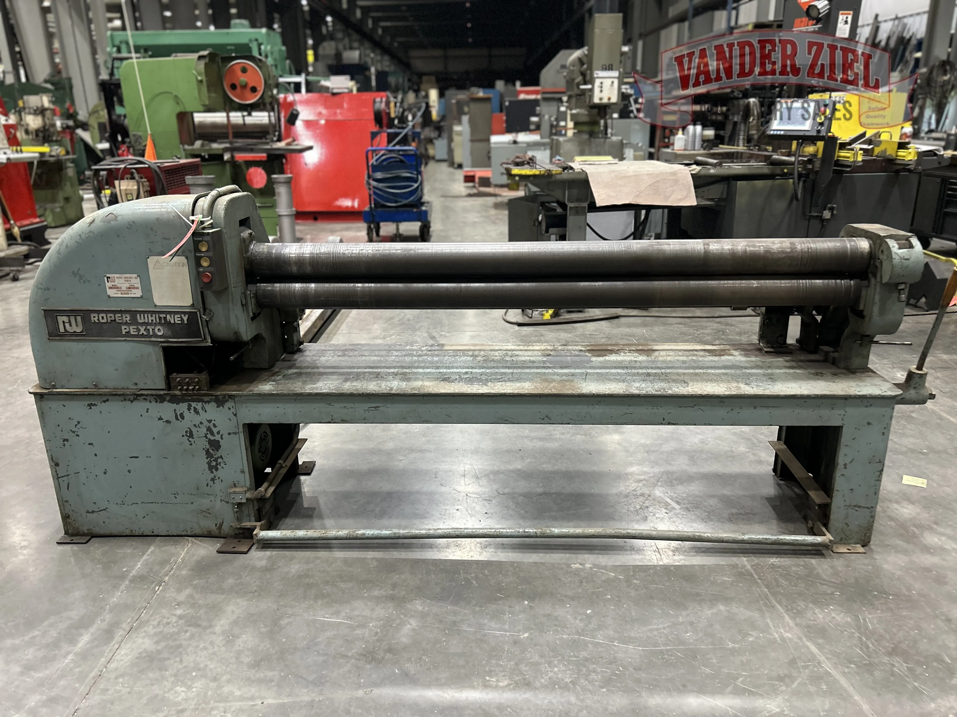 Roper Whitney 74" x 16-18 GA Mild Steel Initial Pinch Power Roll, Model PF 4-74 - Main Image 1