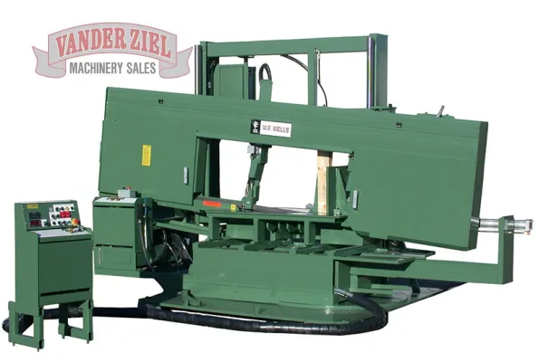 W.F. Wells 22" x 48" Semi-Automatic Miter Saw, Model M-36-3 - NEW