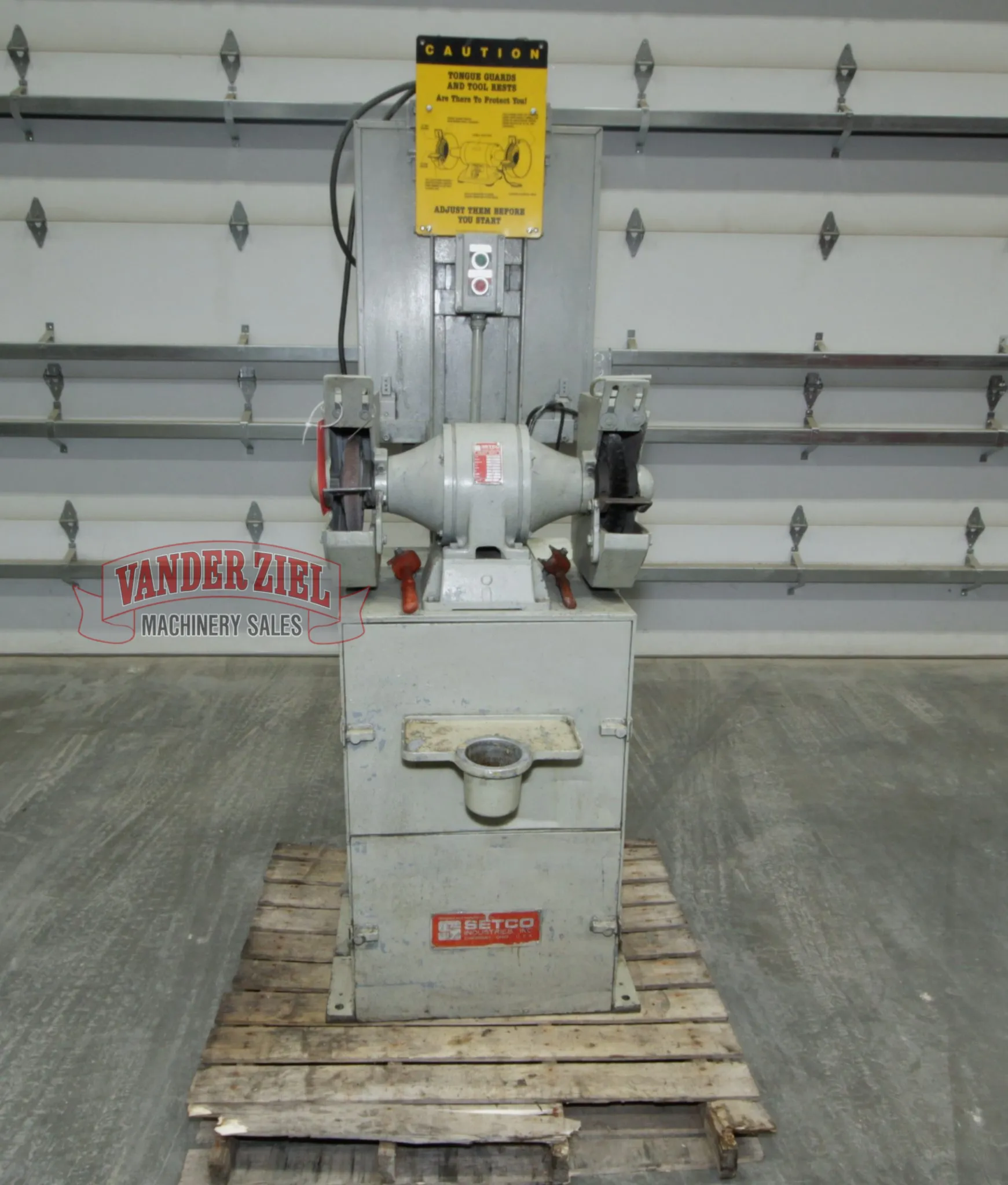 Setco 8" Double End Pedestal Grinder, Model SPL - Main Image 1