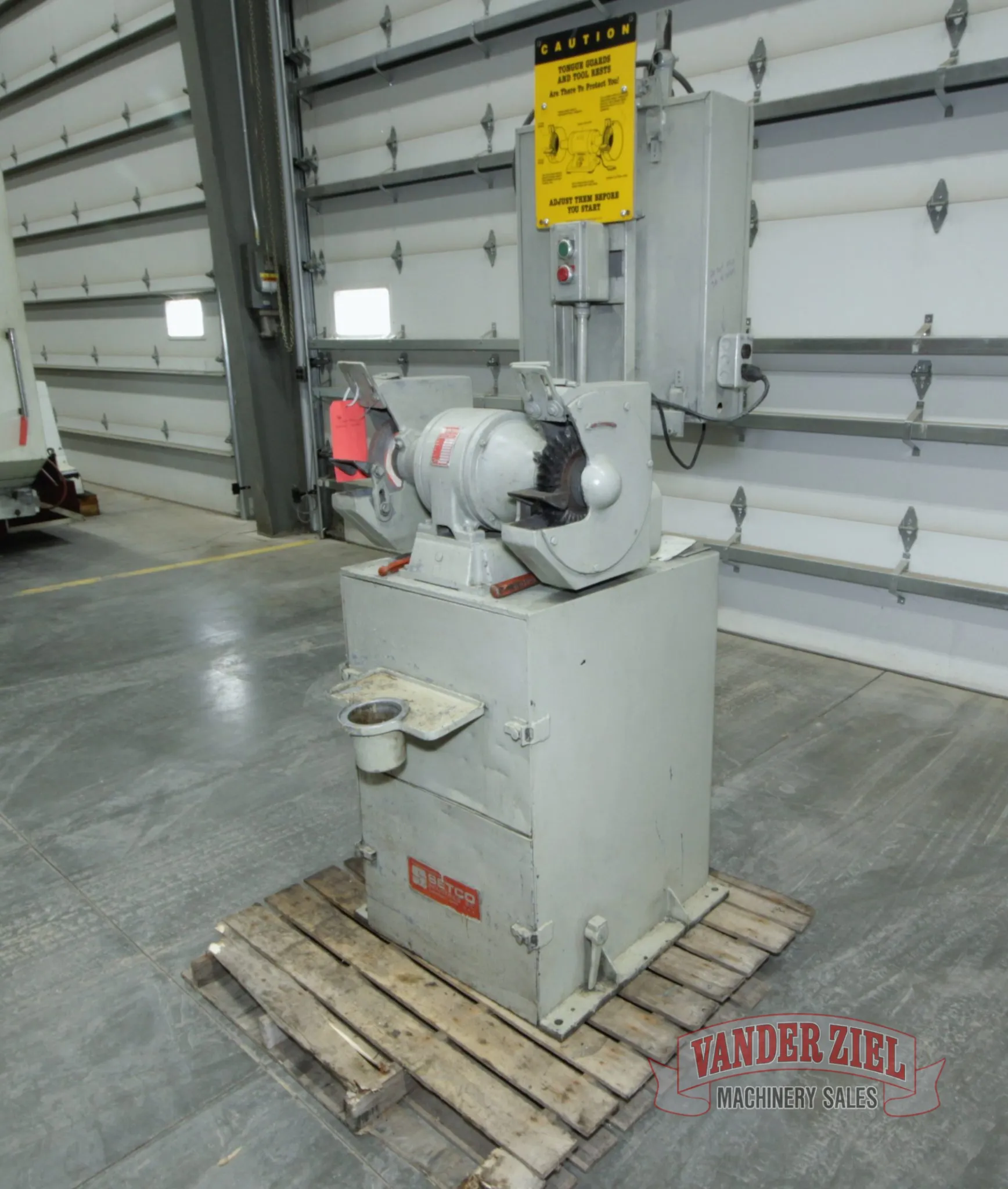 Setco 8" Double End Pedestal Grinder, Model SPL - Prefetch Image 28257