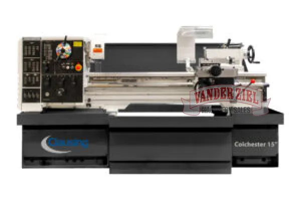 Clausing 15" Swing Geared Head Gap Bed Lathe, Model 804 - NEW