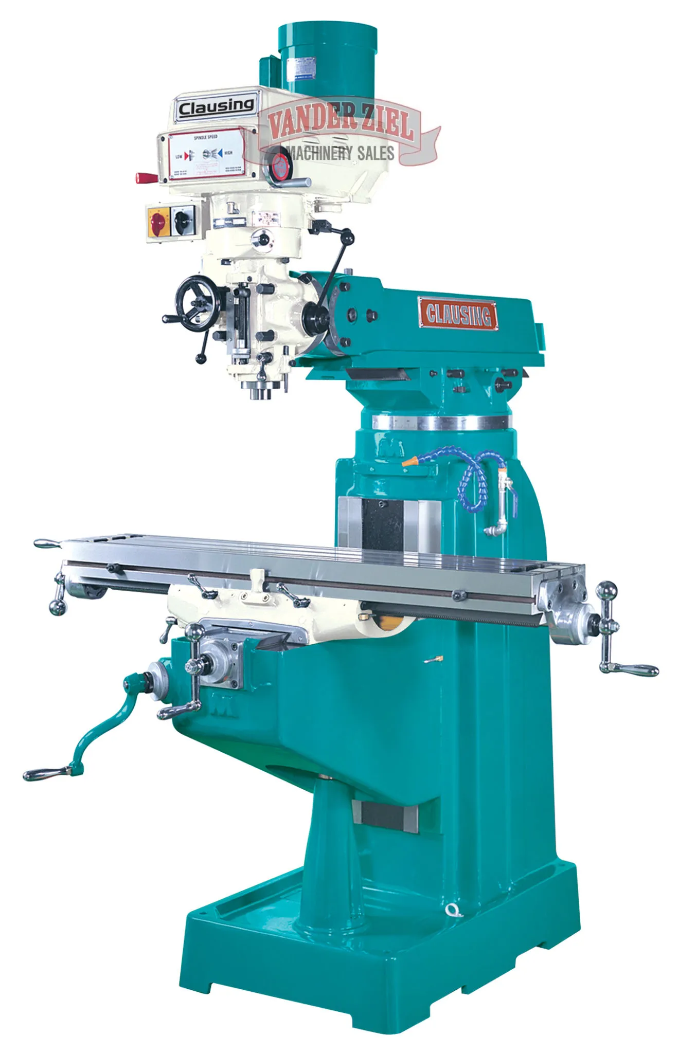 Clausing 2VS Vertical Knee Mill, 9" x 49" Table, 3 HP - NEW - Main Image 1