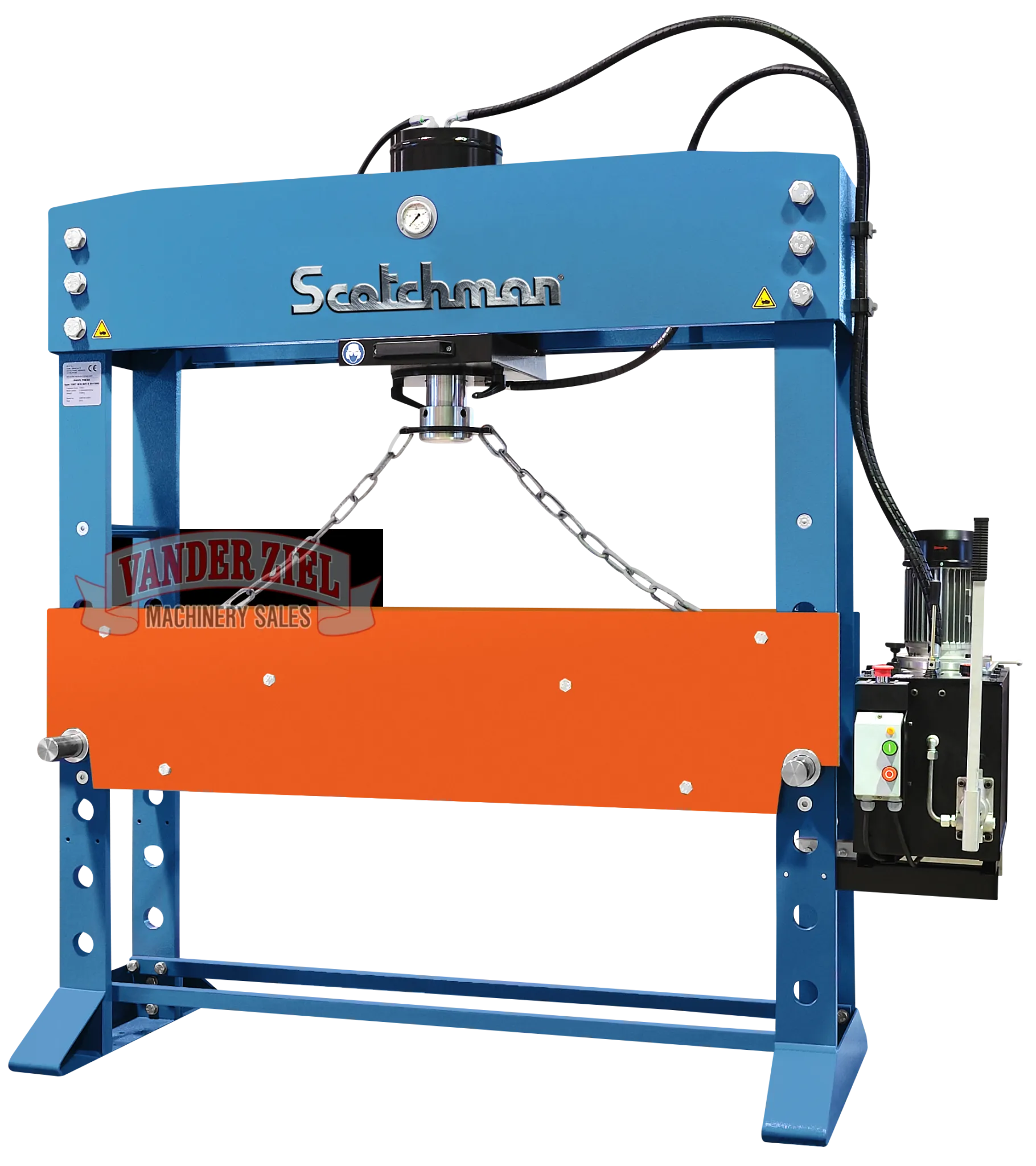 Scotchman 110 Ton Hydraulic Wide H-Frame Press, Model ProPress 110W - Main Image 1
