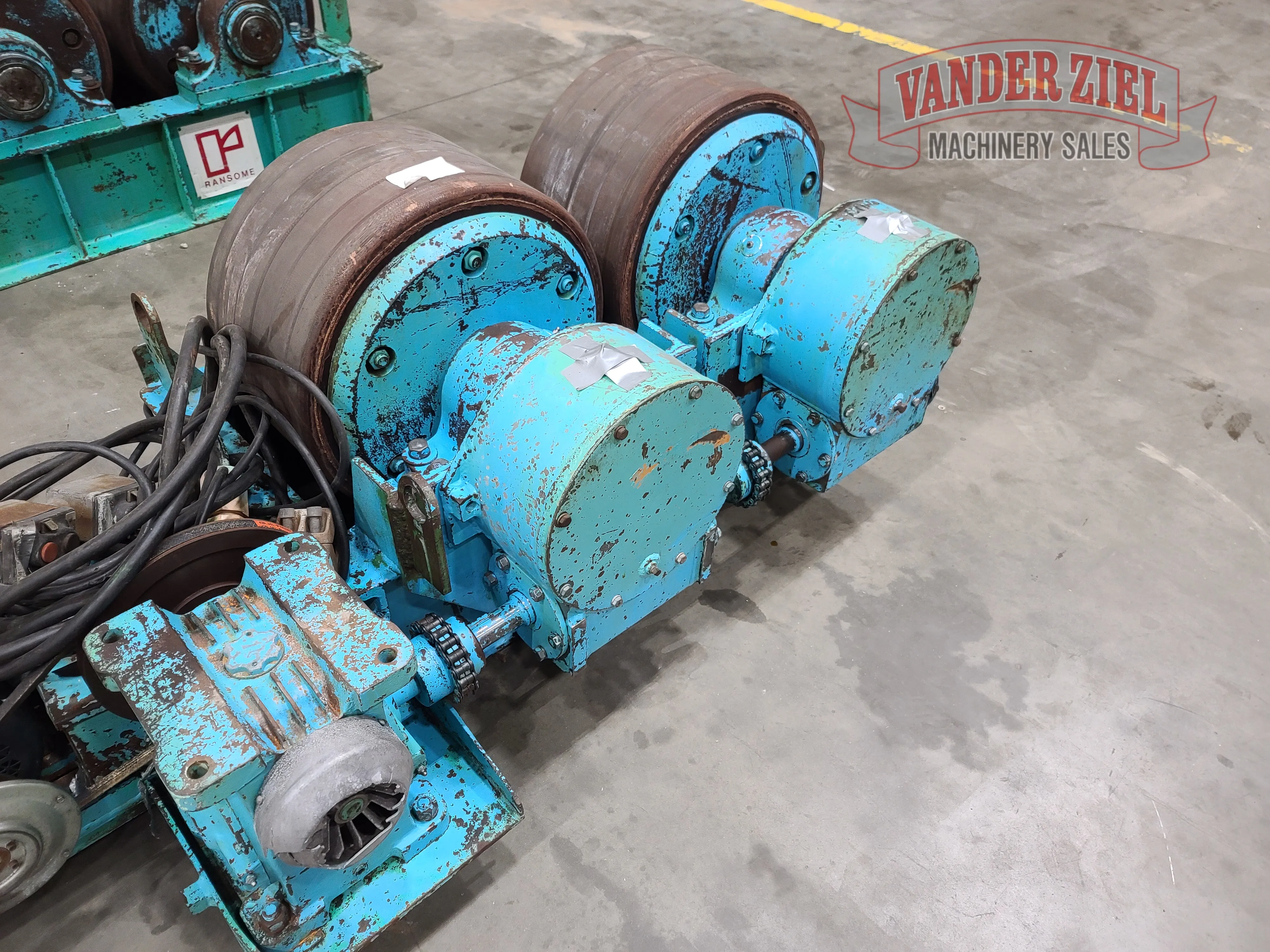 Ransome Micarta 150 Ton Tank Turning Rolls, Model 150 PRM - Prefetch Image 30245