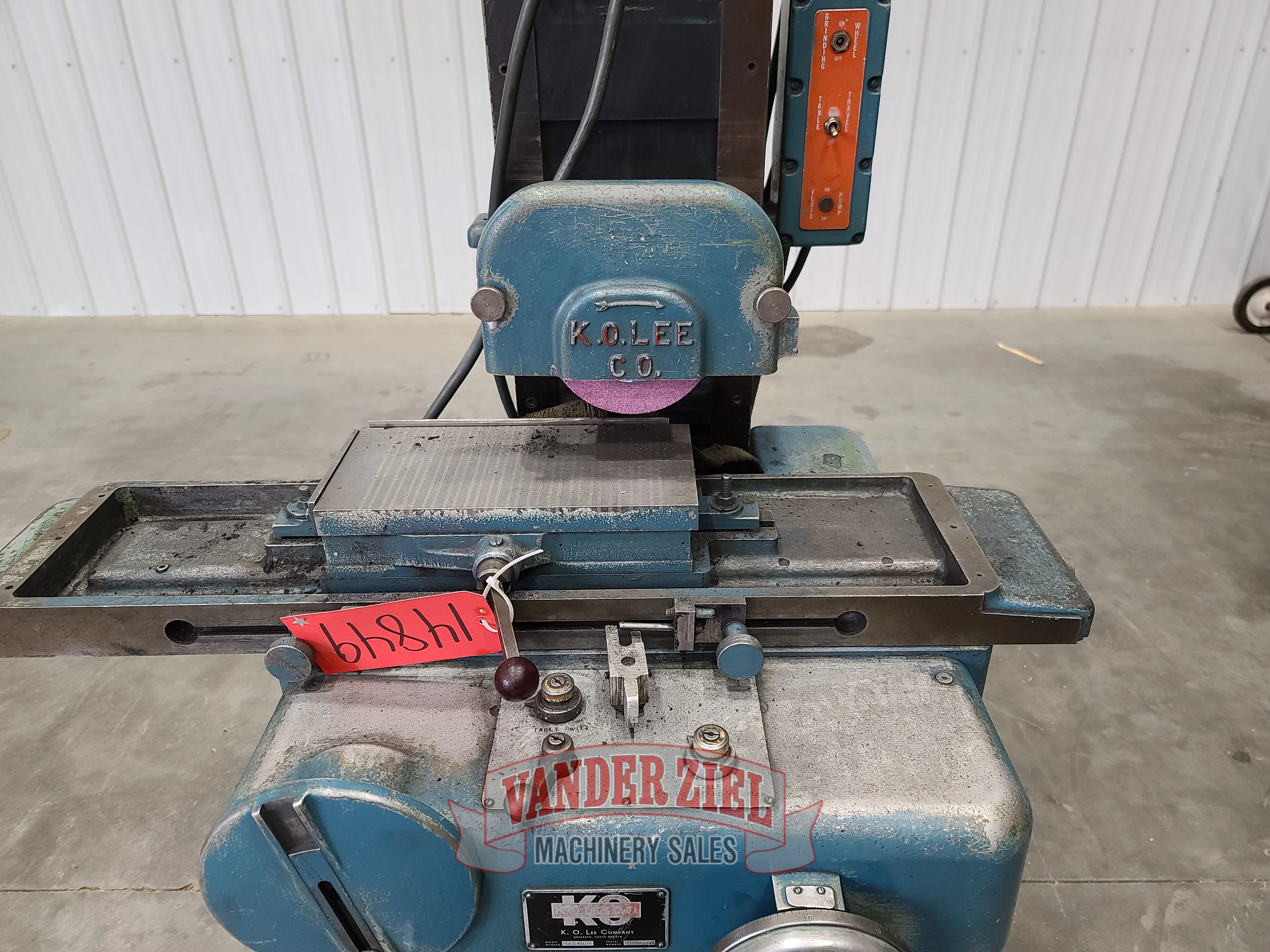 K.O. Lee 6” x 12” Hand Surface Grinder, Model S714H - Prefetch Image 30671