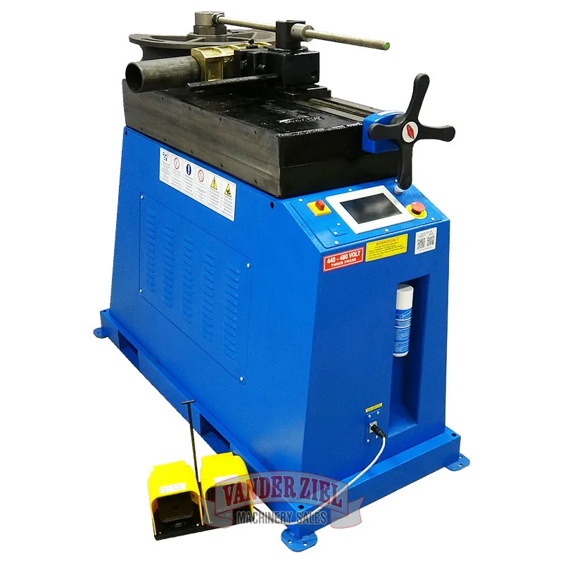 Ercolina TB130 Top Bender with 5" Tube or 4" Sch. 40 Pipe Capacity. Control offers Multiple Program Storage with Individual Bend Angle and Springback Memory, Variable Bend Speed - Main Image 1