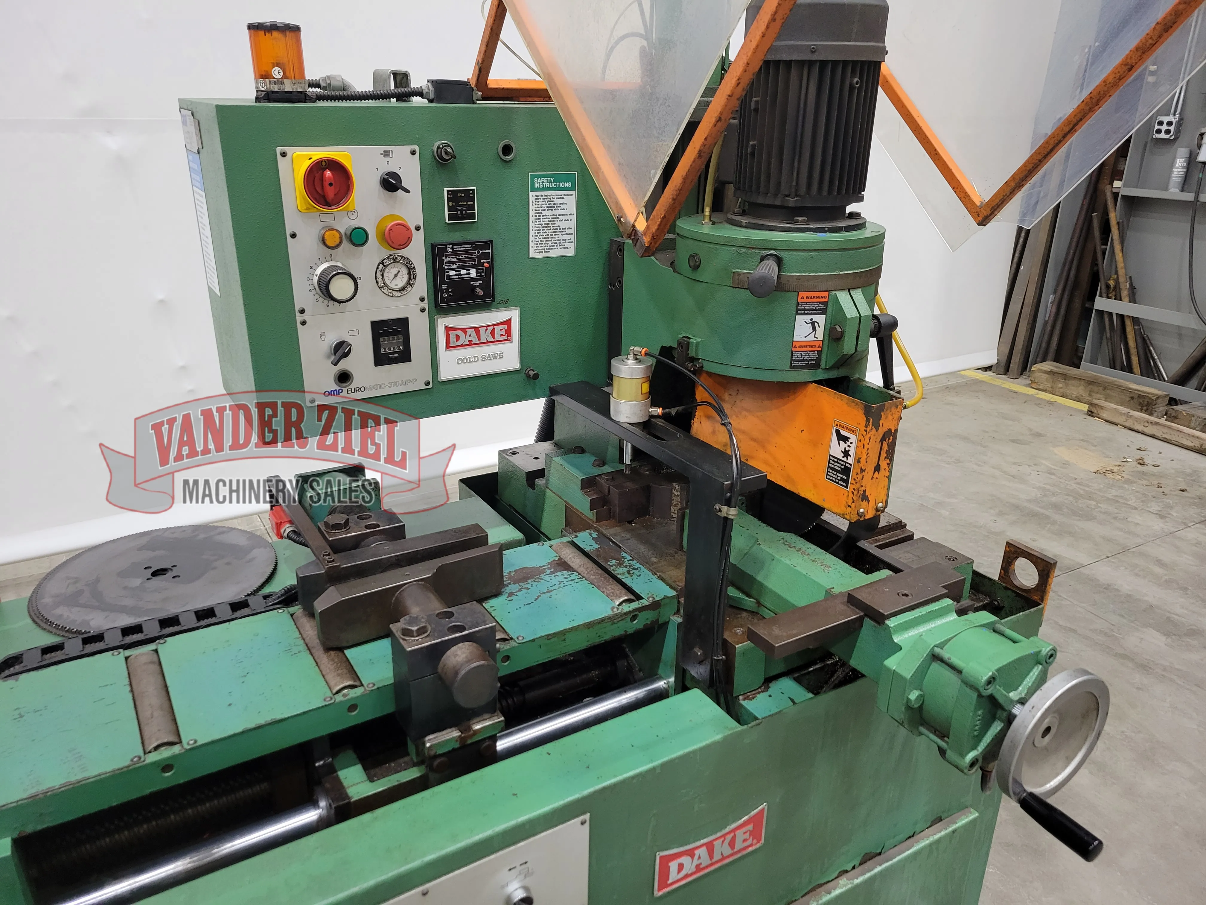 Dake Euromatic 14.5" Blade Cold Saw, Model 370 A/PP - Prefetch Image 31721