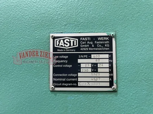 Fasti 159” x 11/64” CNC Folding Machine, Model FP60 – 40/4 - Gallery Thumbnail 8