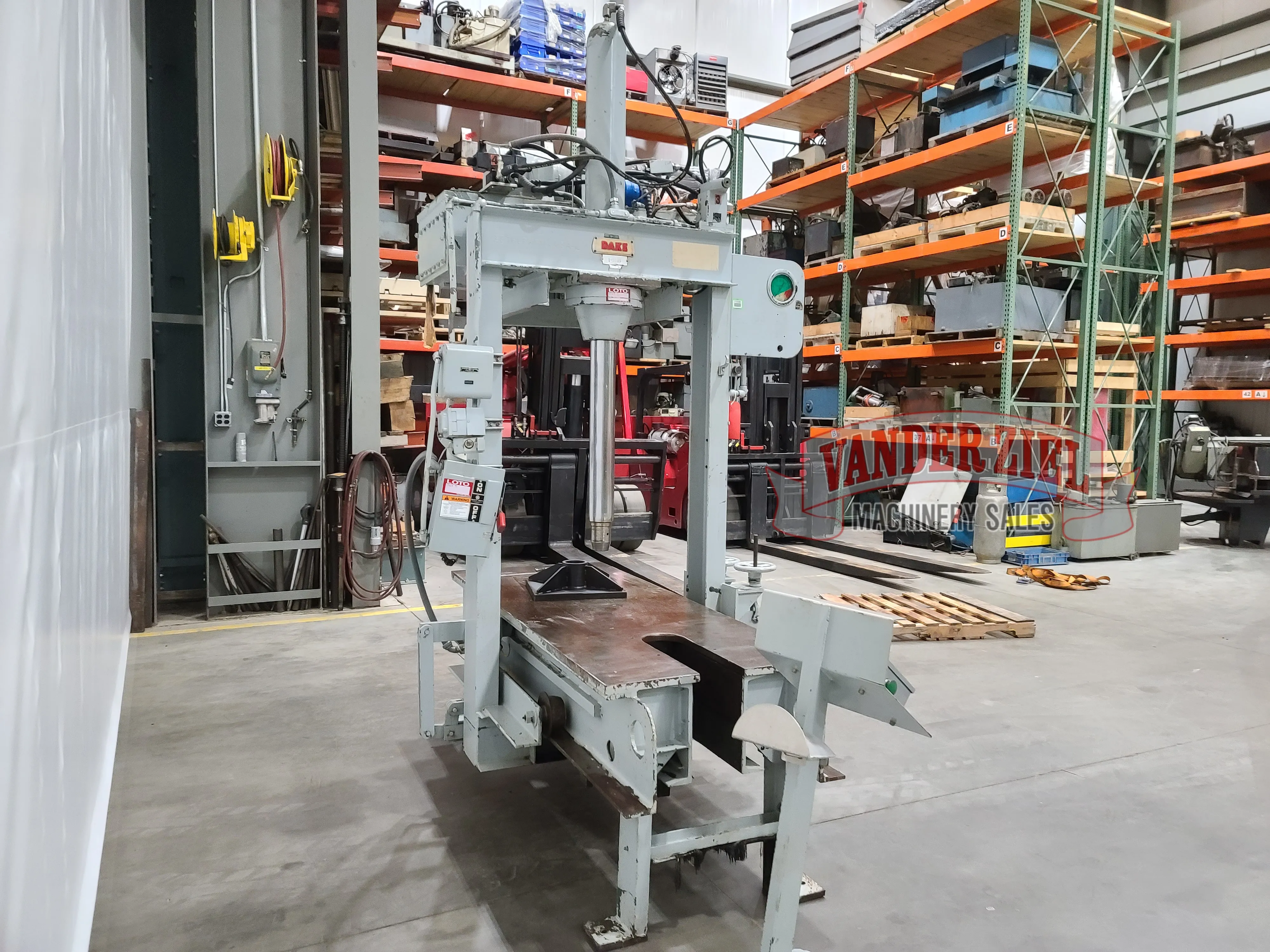 Dake Hydraulic Moveable H-Frame Press, Model 19-279 - Prefetch Image 33110