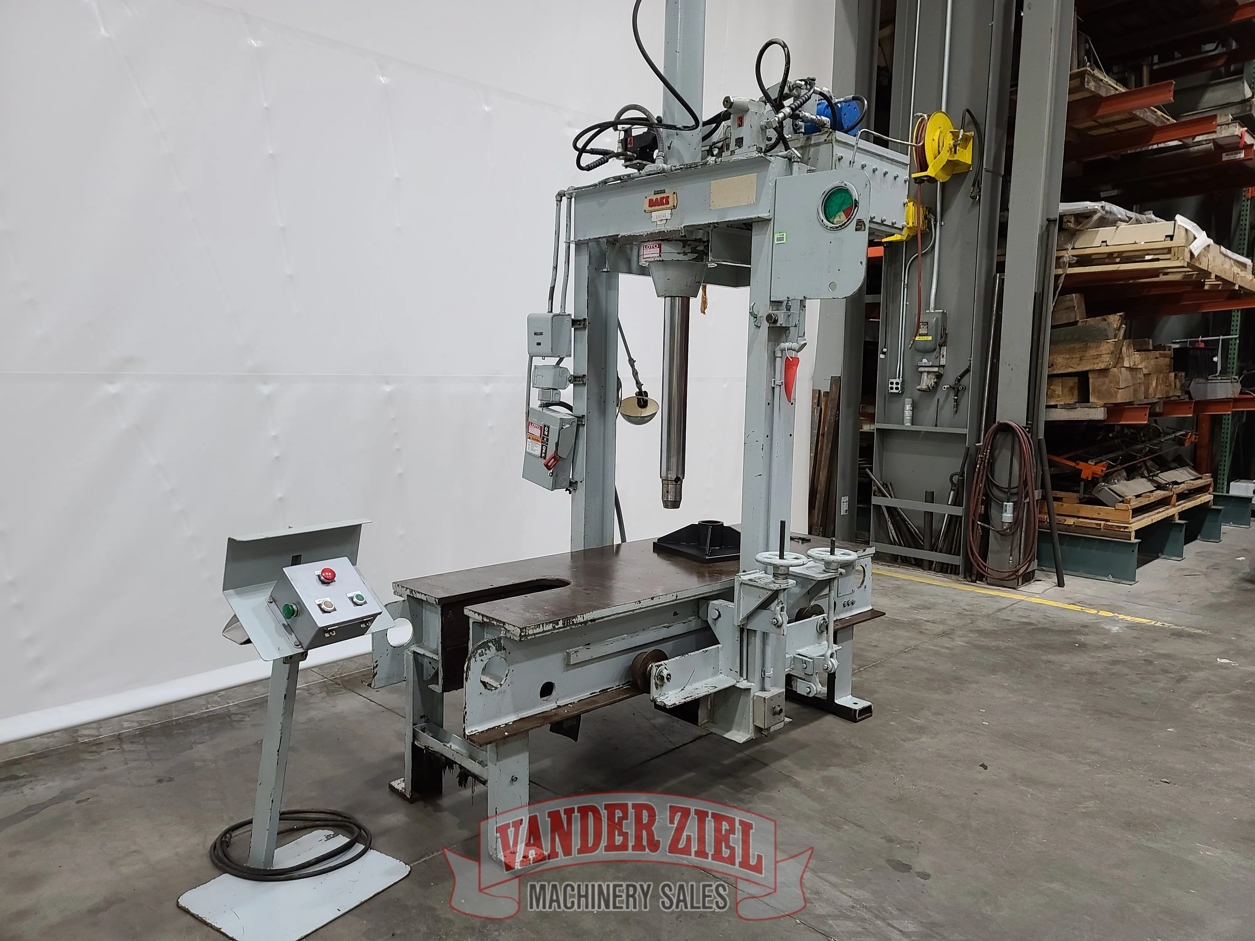 Dake Hydraulic Moveable H-Frame Press, Model 19-279 - Prefetch Image 33111