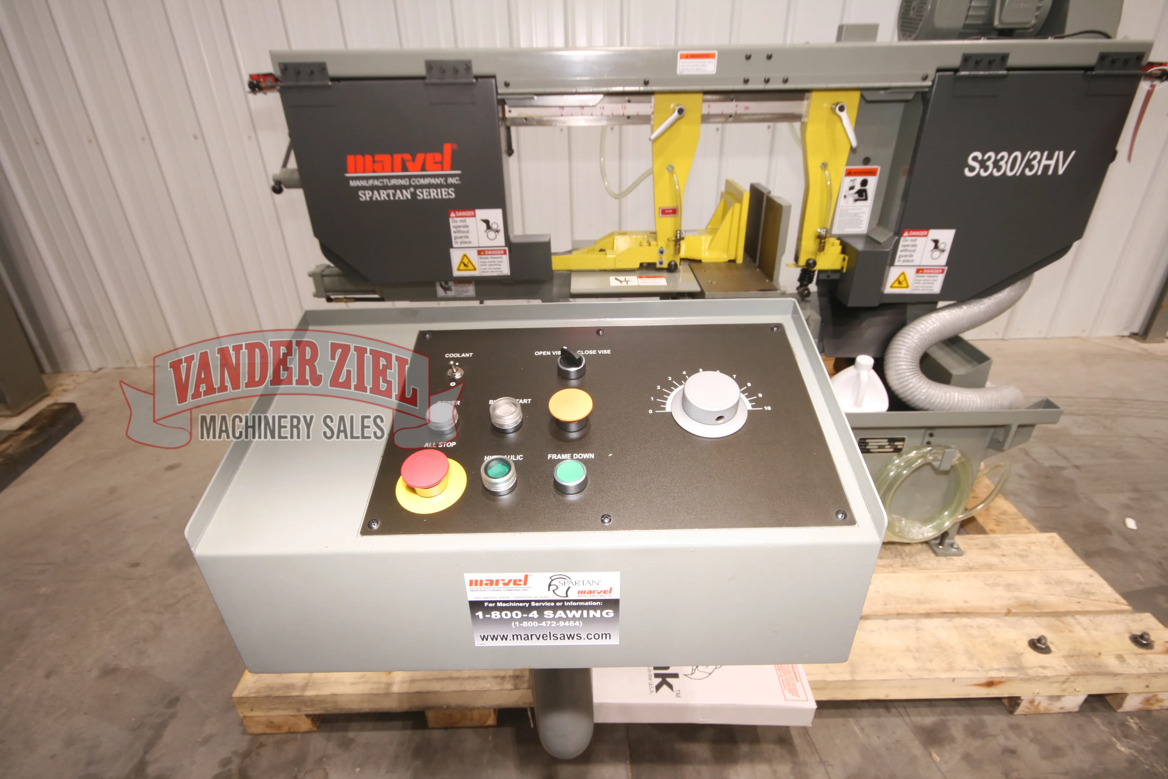 Amada Marvel Hercules 12" x 18" Horizontal Swivel Saw, Model S330/3-HV - NEW - Prefetch Image 33252