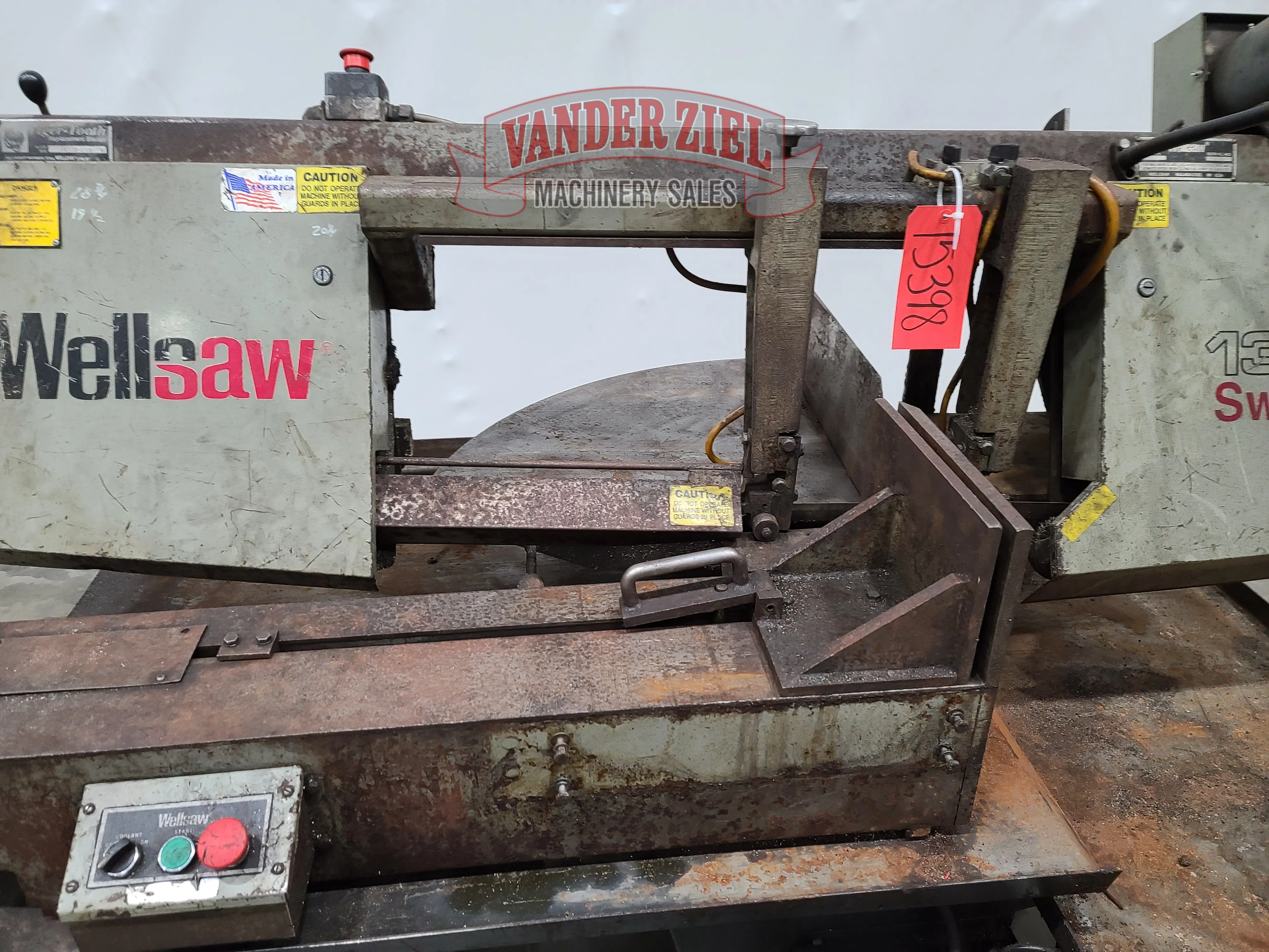 Wellsaw 13” x 16” Horizontal Swivel Saw, Model 1316S - Prefetch Image 33358