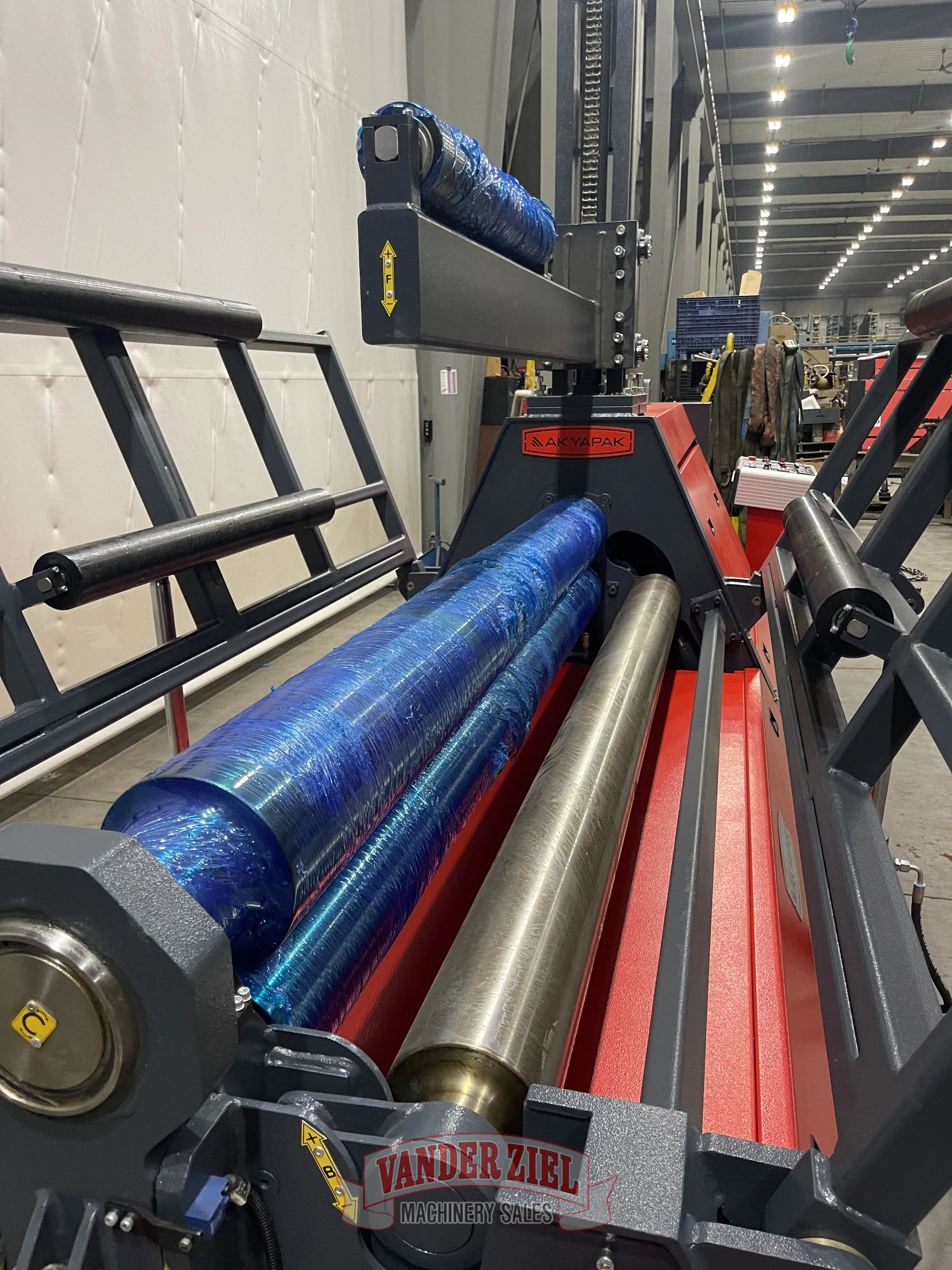 Akyapak 6' x 1/4" Plate Bending Roll, Model AHS 20/06 Top & Side Support - NEW - Prefetch Image 33693